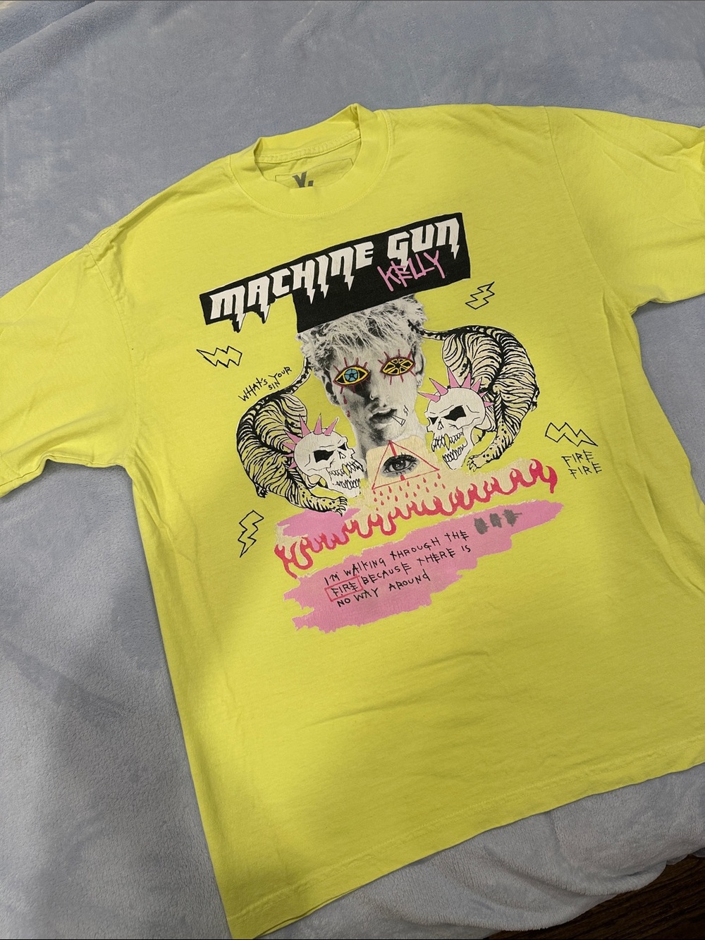 Neon Yellow Machine Gun Kelly Art Graphic Tee
